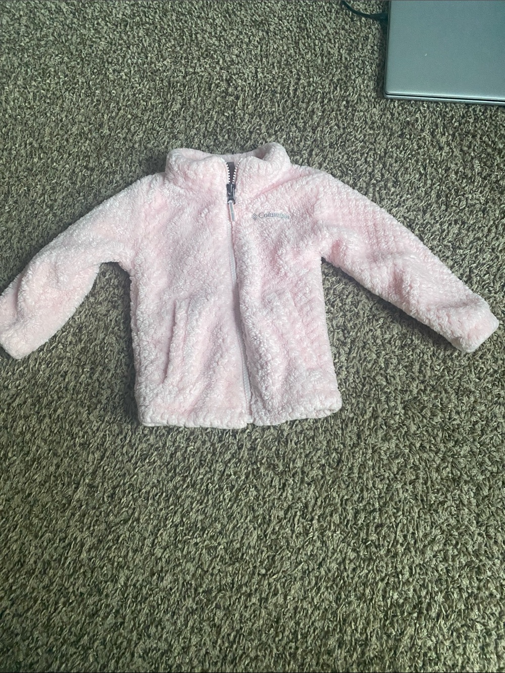 Columbia Light Pink Sherpa Kids' Jacket - Plush Zip Front